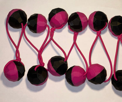 customized sphere ponytail holders